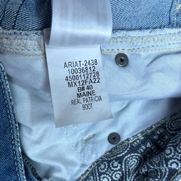 ARIAT WOMEN'S R.E.A.L. MID RISE PATRICIA BOOTCUT JEANS - Picture 6 of 9